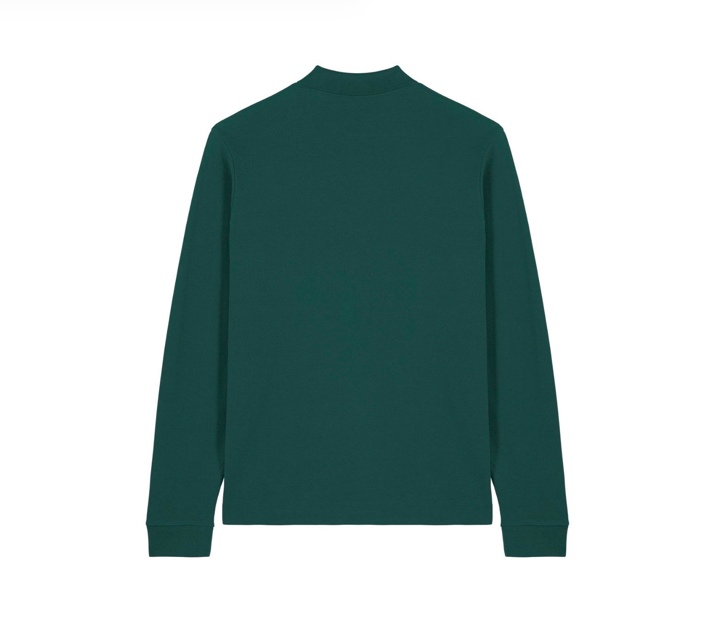 Longsleeve Polo met basic logo - Groen