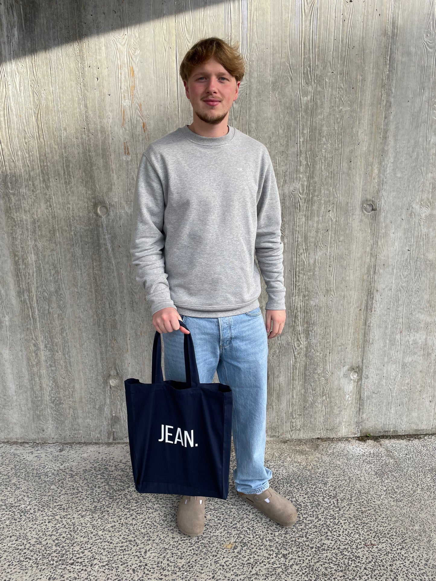 Tote bag met basic logo - Donkerblauw