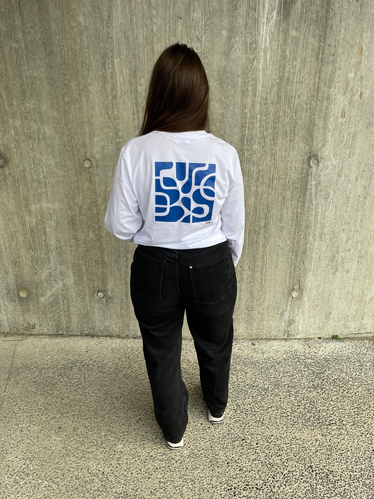 Longsleeve met blauw design