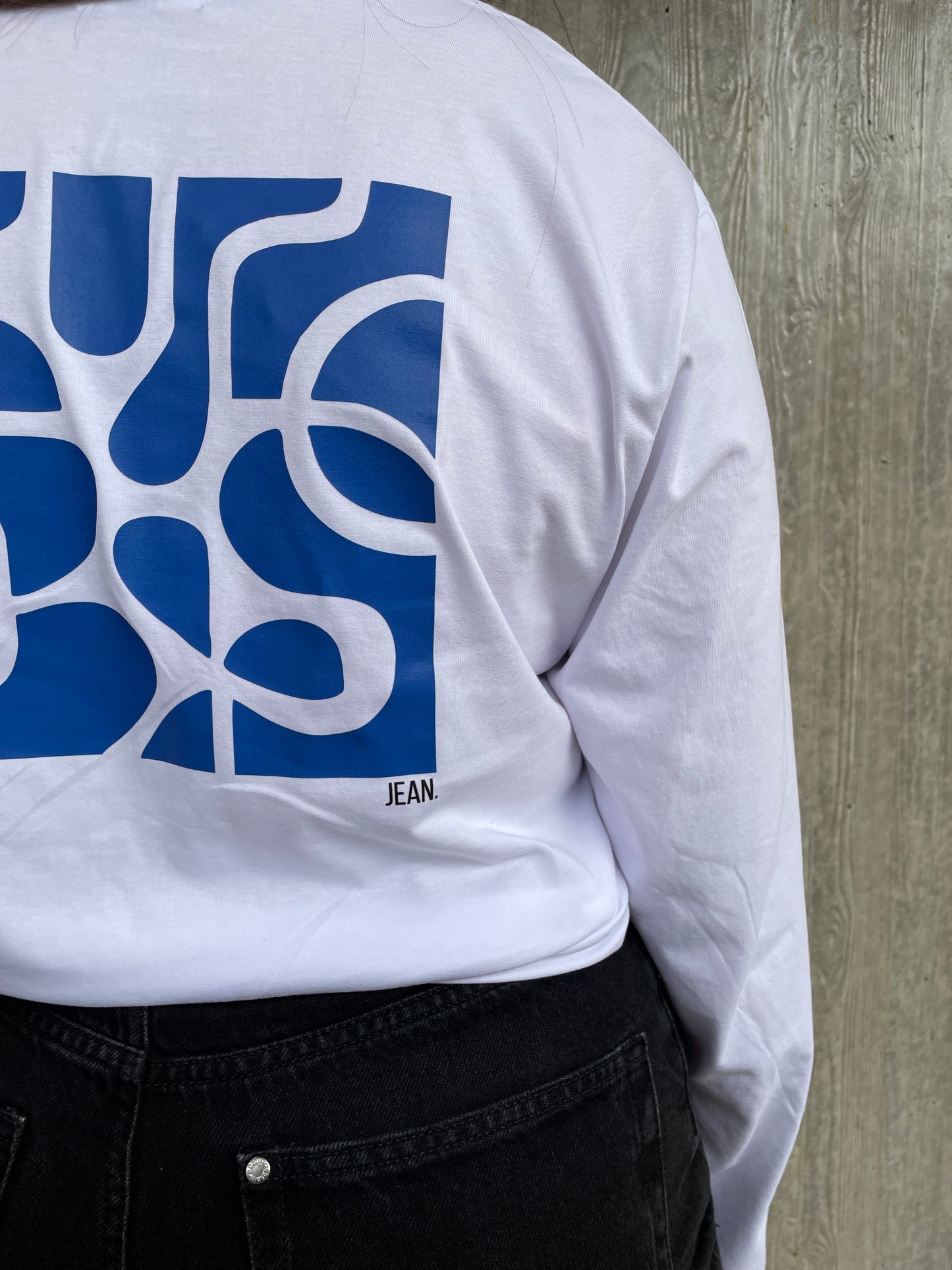 Longsleeve met blauw design