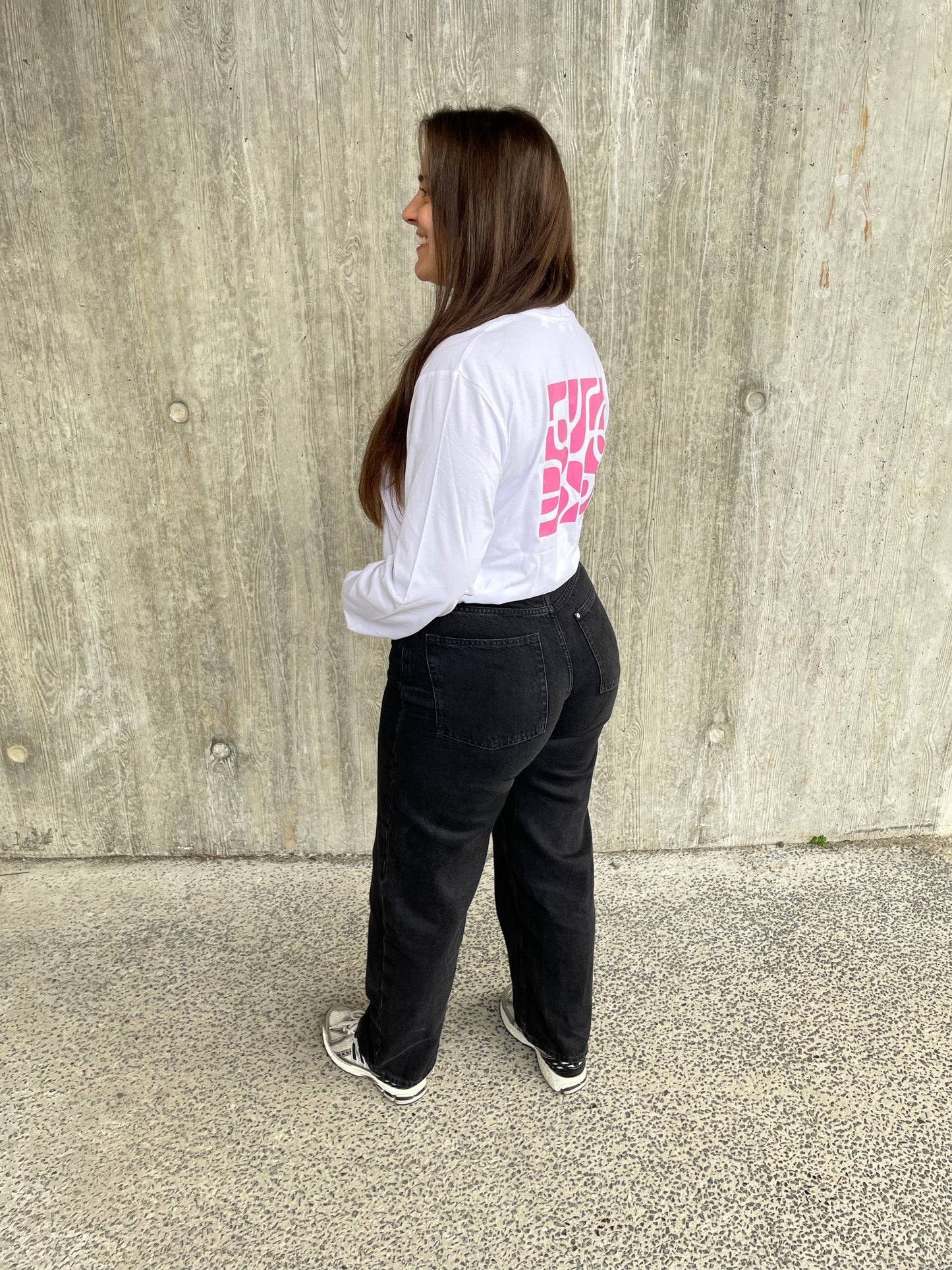 Longsleeve met roze design