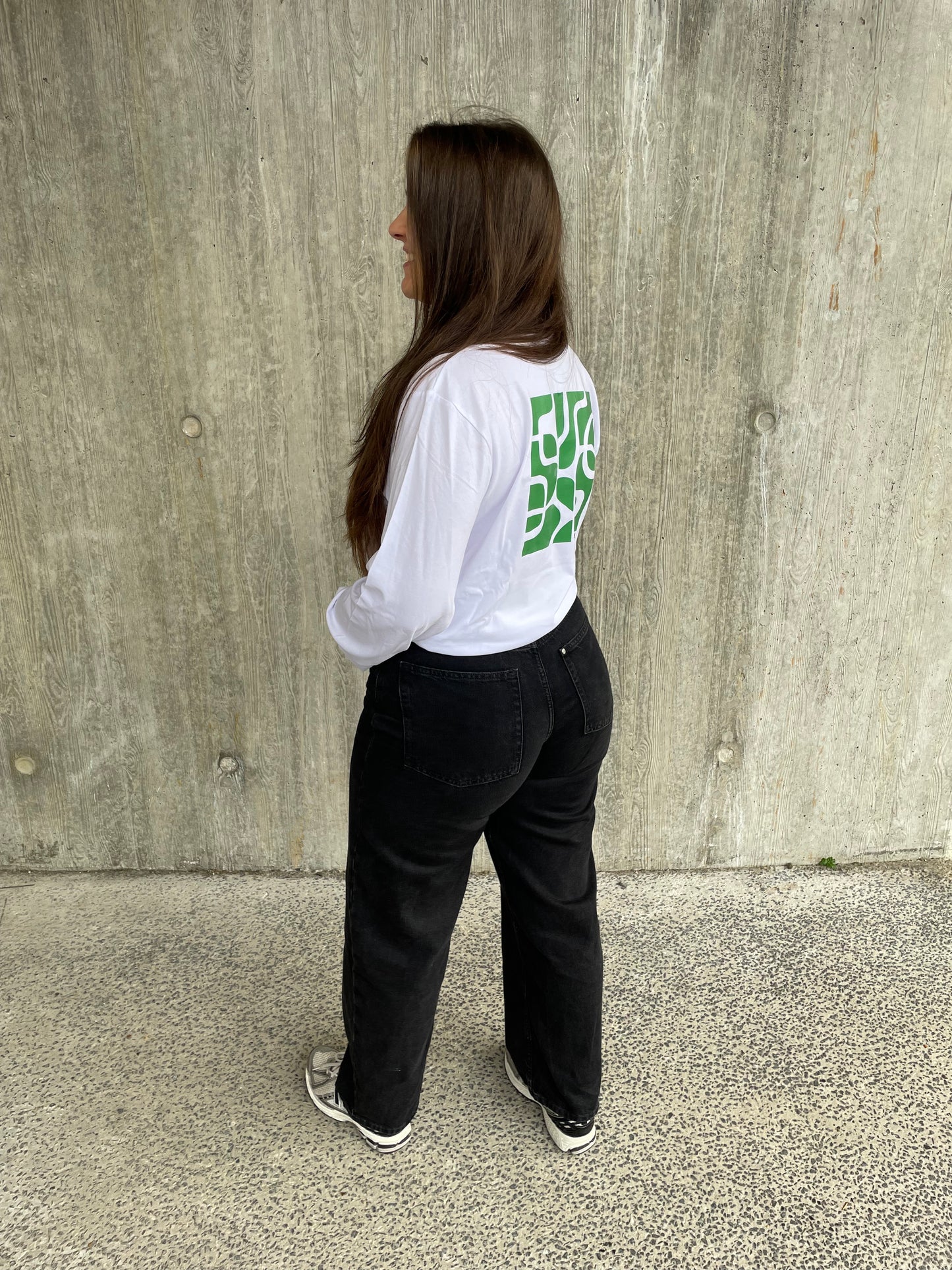 Longsleeve met groen design