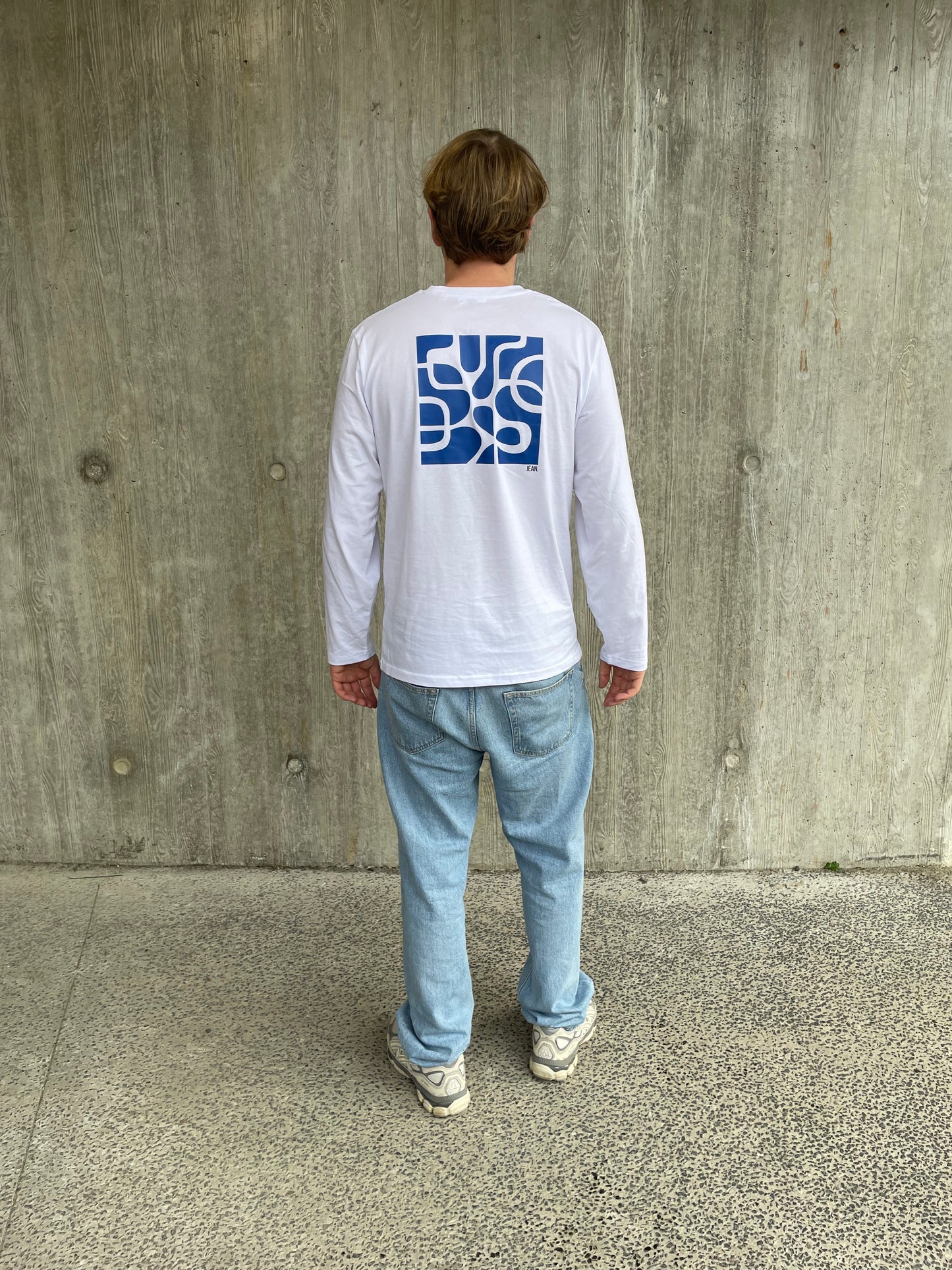 Longsleeve met blauw design