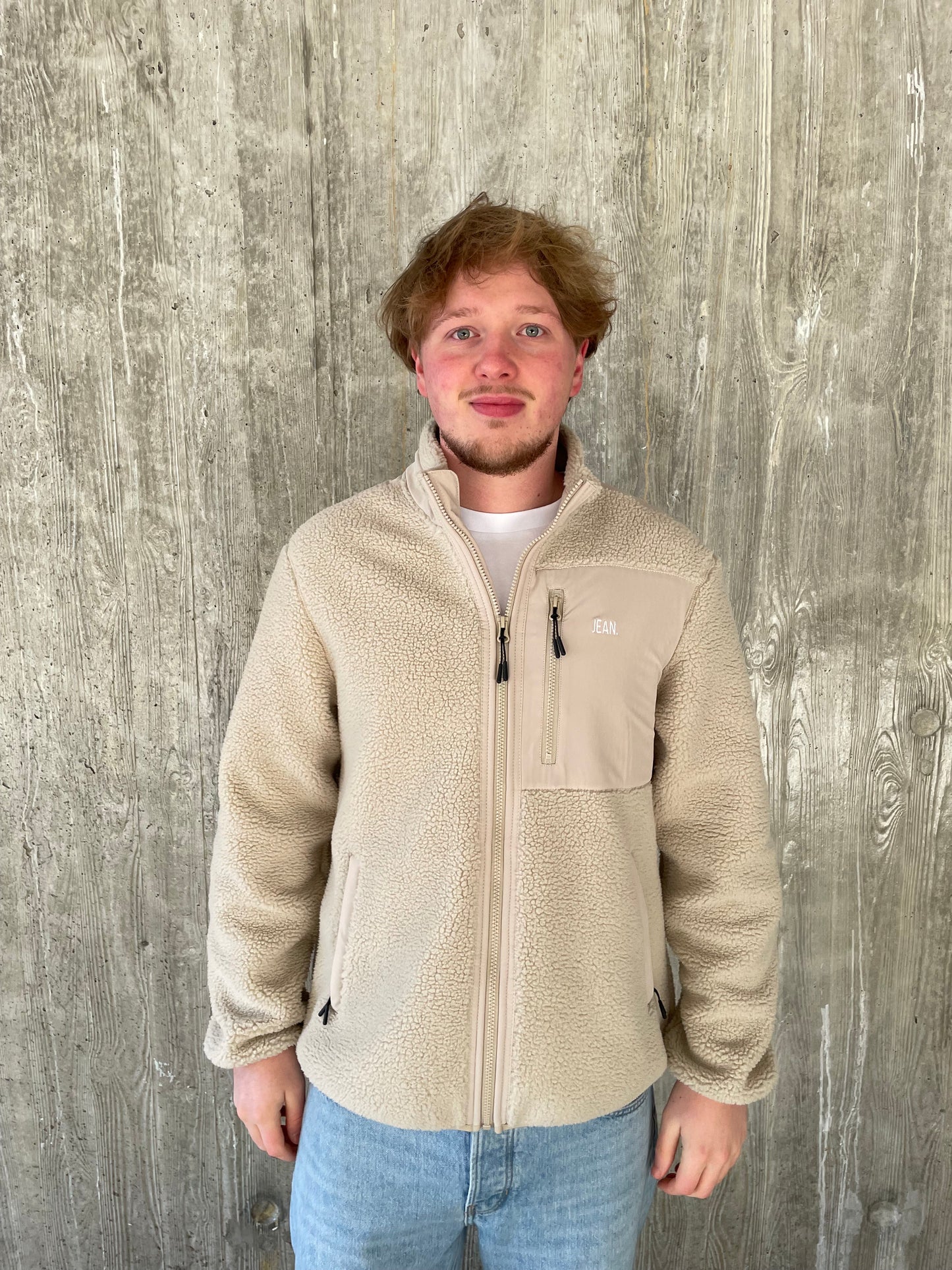 Teddy Jas met basic logo - Beige