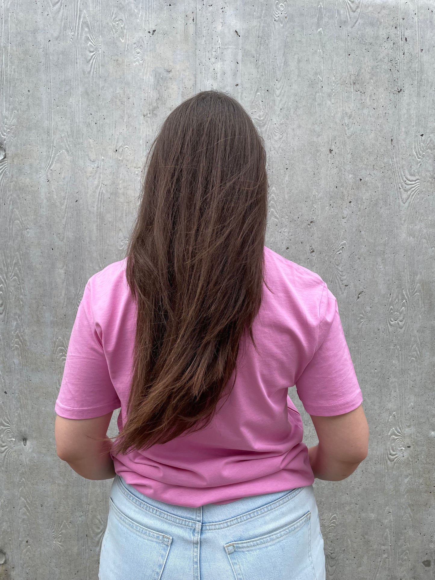 T-shirt basic logo - Roze