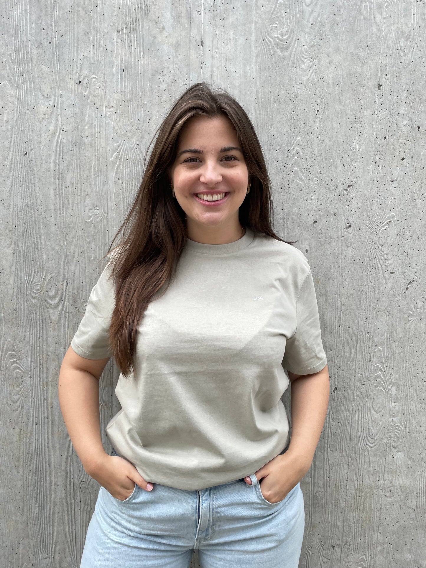 T-shirt basic logo - Beige
