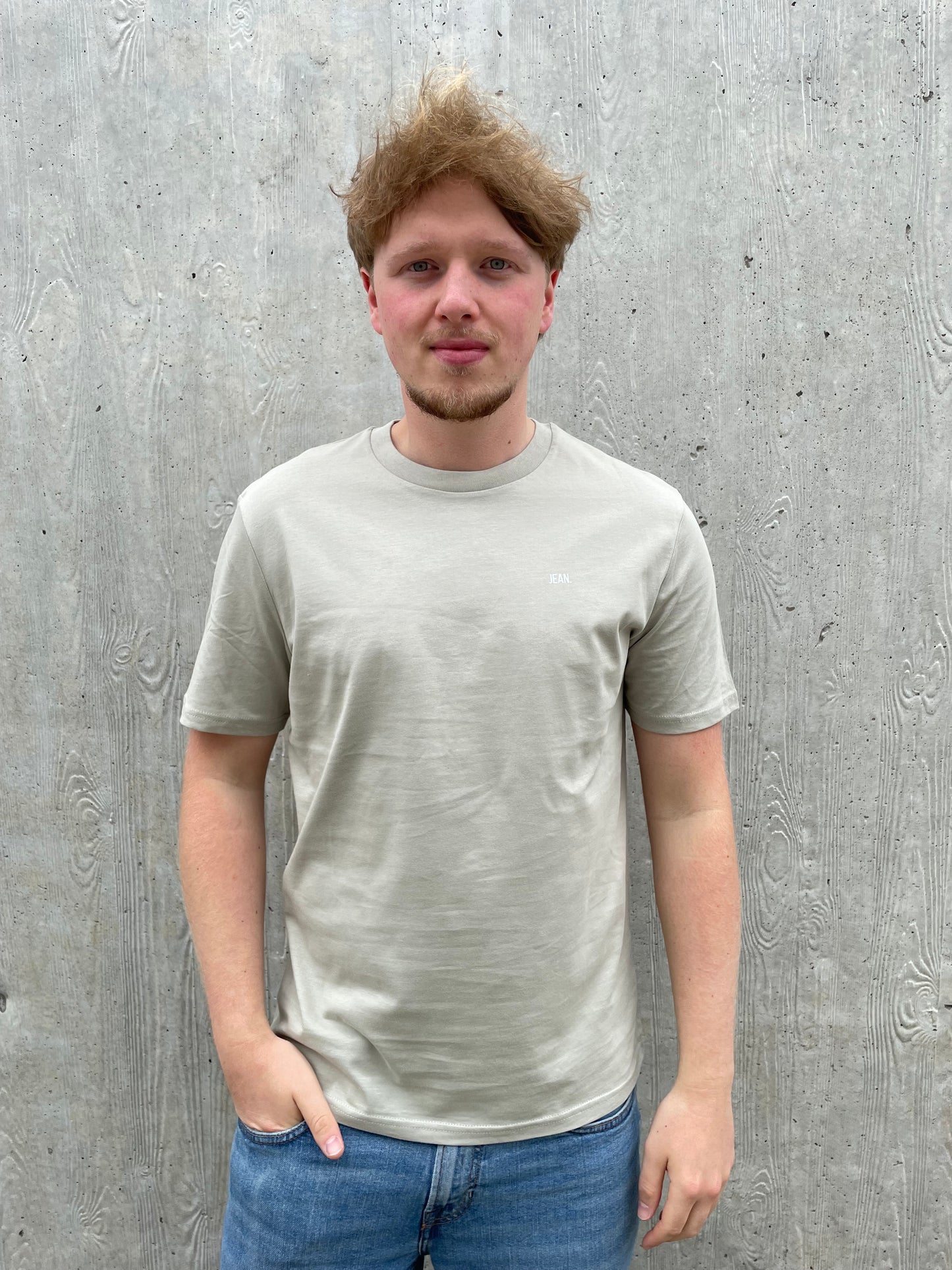 T-shirt basic logo - Beige