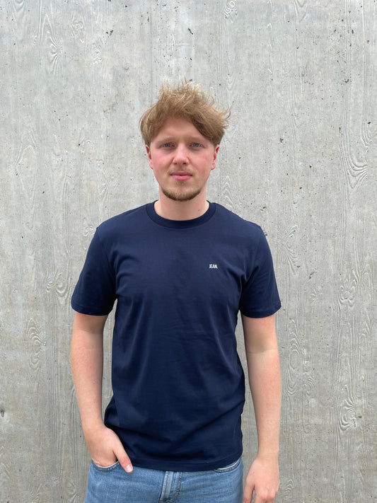 T-shirt basic logo - Donkerblauw