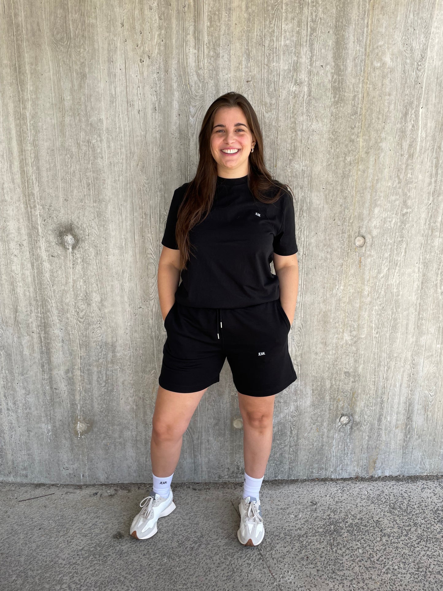 Short met basic logo - Zwart