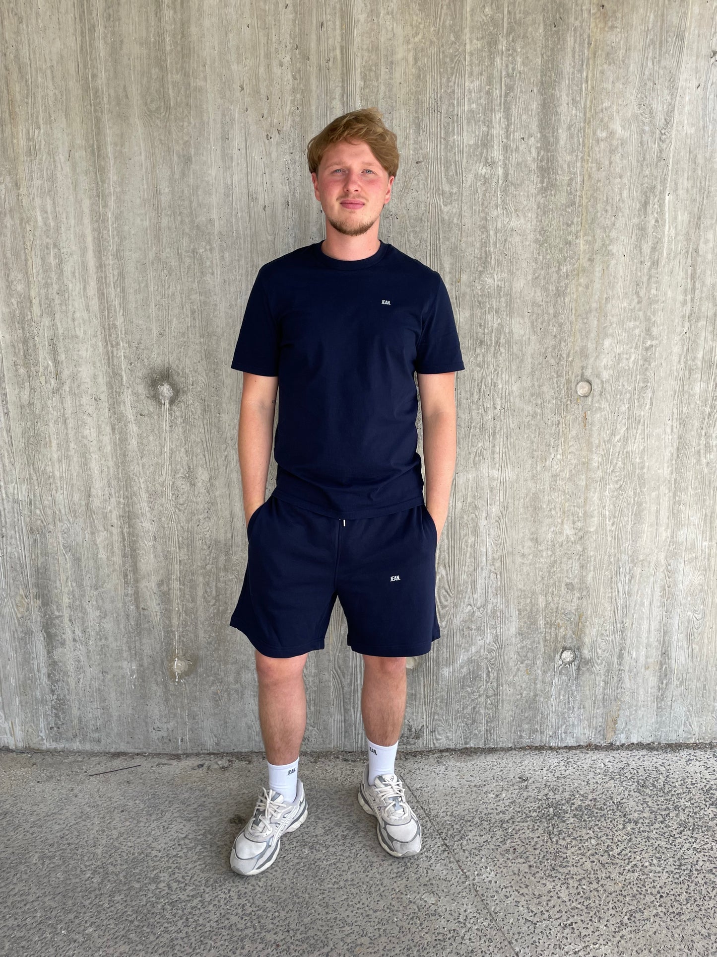 Short met basic logo - Donkerblauw
