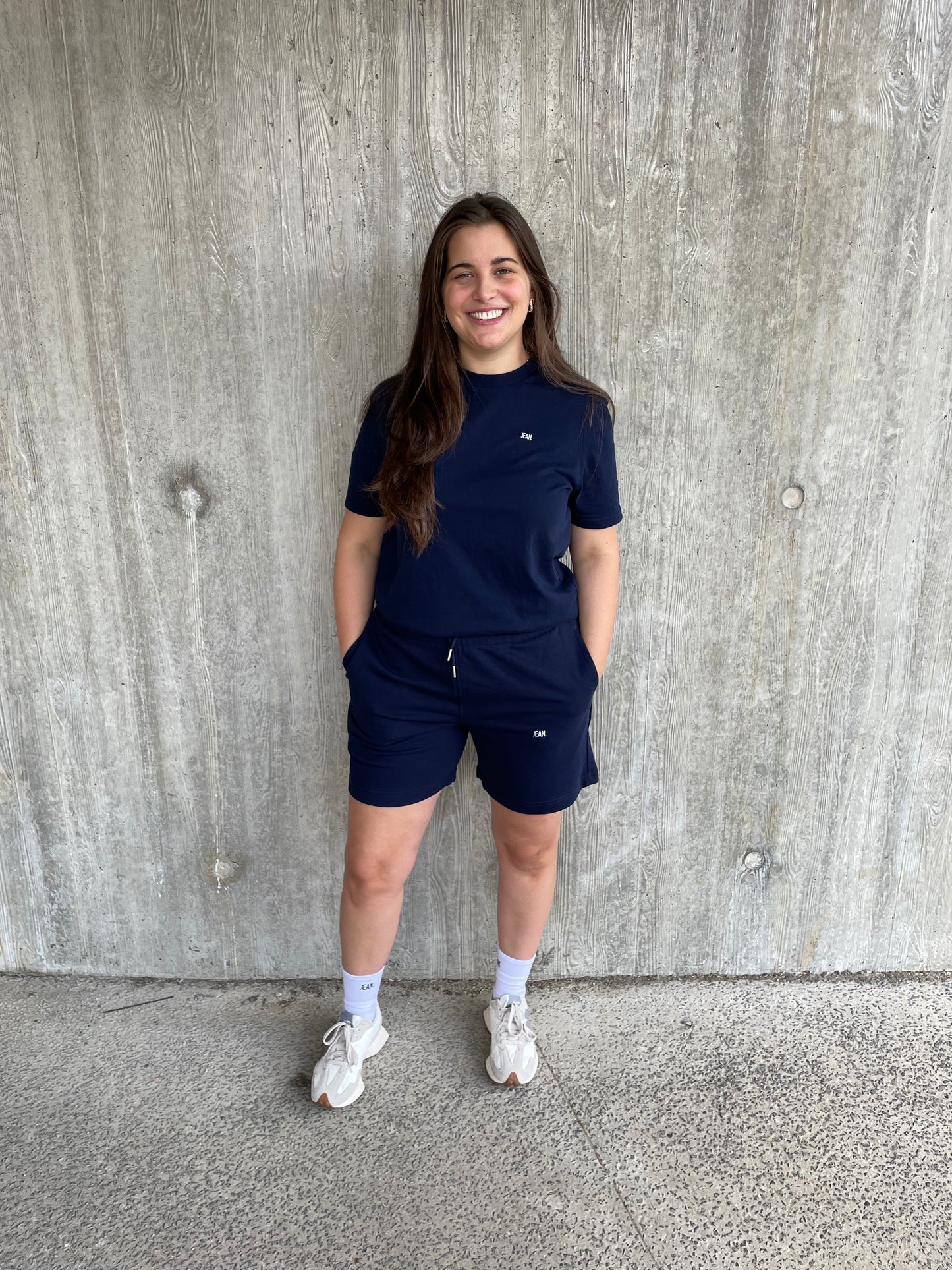 Short met basic logo - Donkerblauw